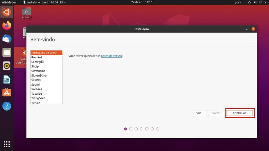 Como instalar o Ubuntu 20.04