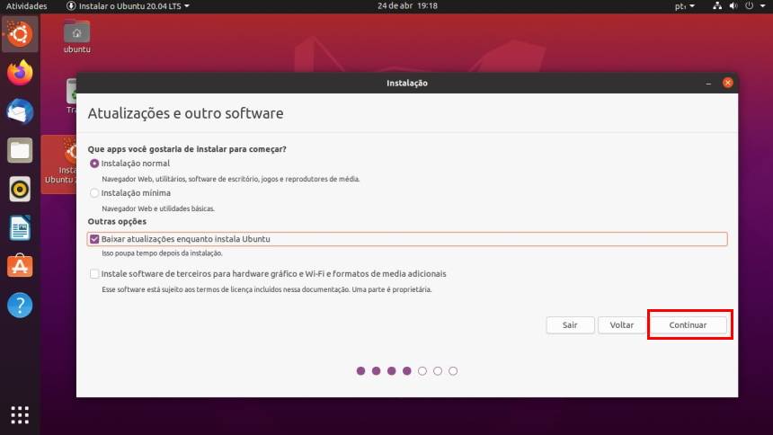 Como testar o Ubuntu 20.04 LT